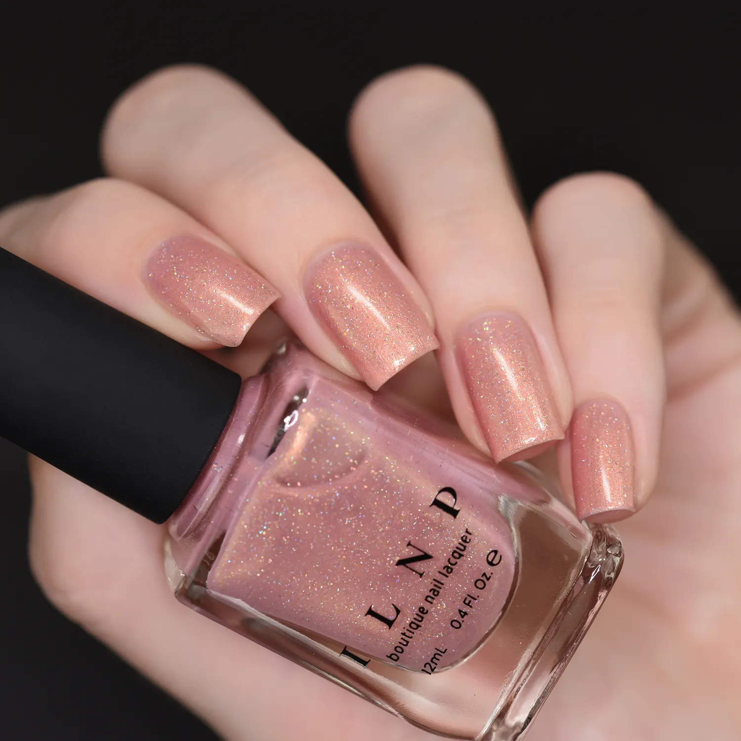 ILNP Bliss nagellack rosa creme guldskimmer