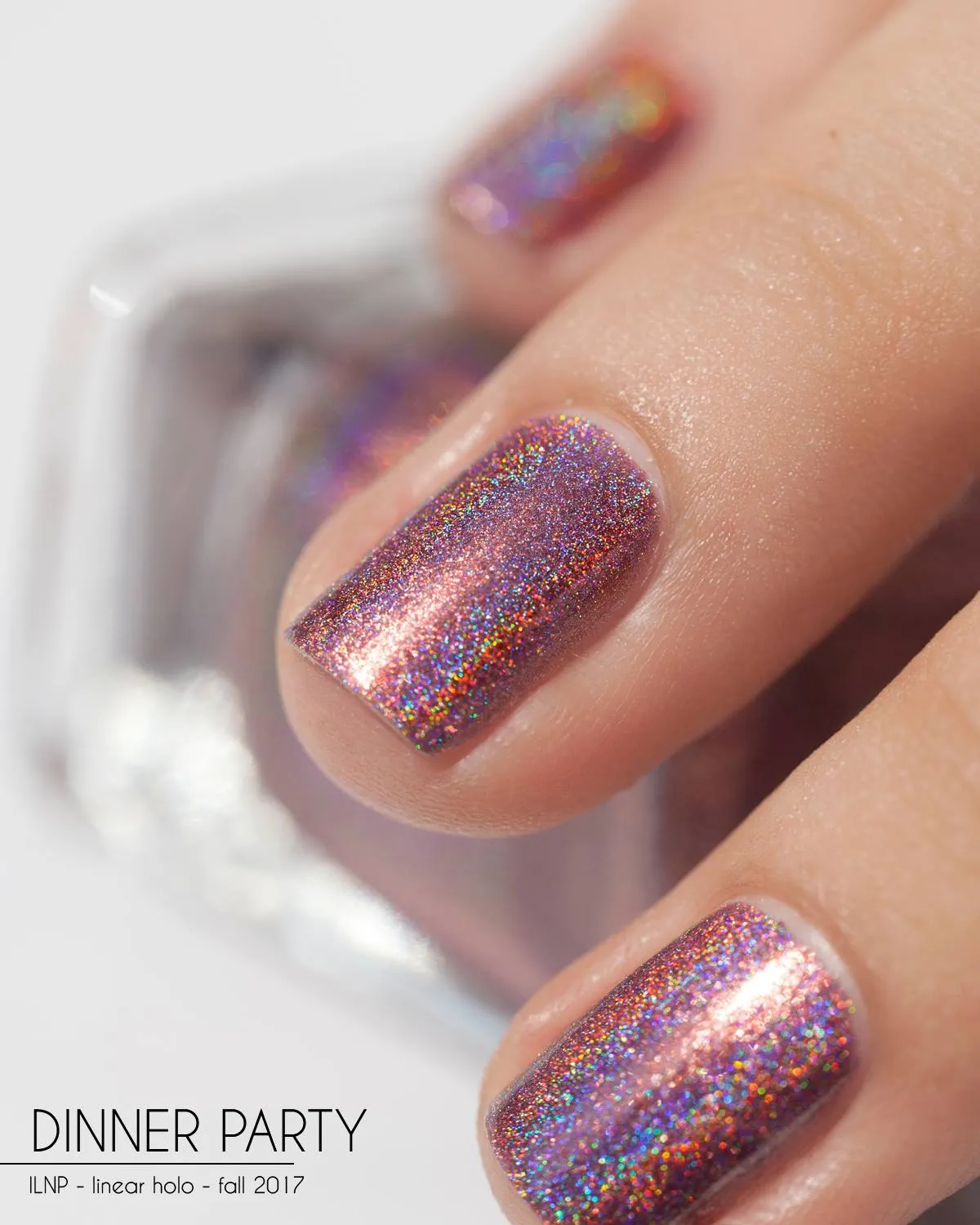 ILNP Ultra Holo Dinner Party nagellack marsala koppar