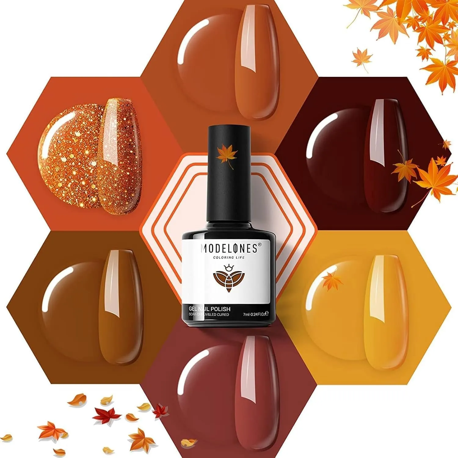 Modelones Autumn Harvest gellack 6-pack höstfärger