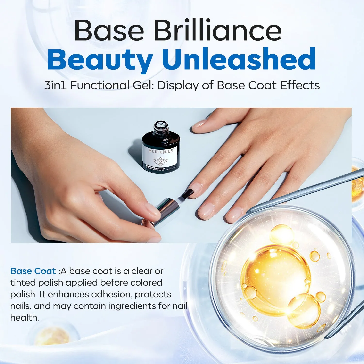 Modelones Rubber Base Coat basgel 10 ml