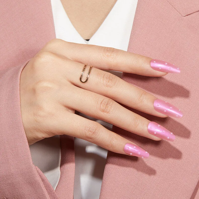 Modelones Blush Pearl nagellack rosa shimmer