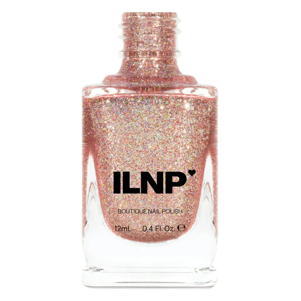 ILNP Juliette Ultra Metallics nagellack roséguld holografiskt