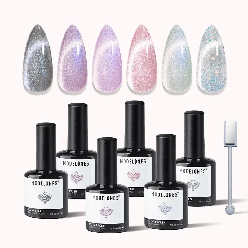 modelones Lunar Prism Veil gellack 6-pack cat eye