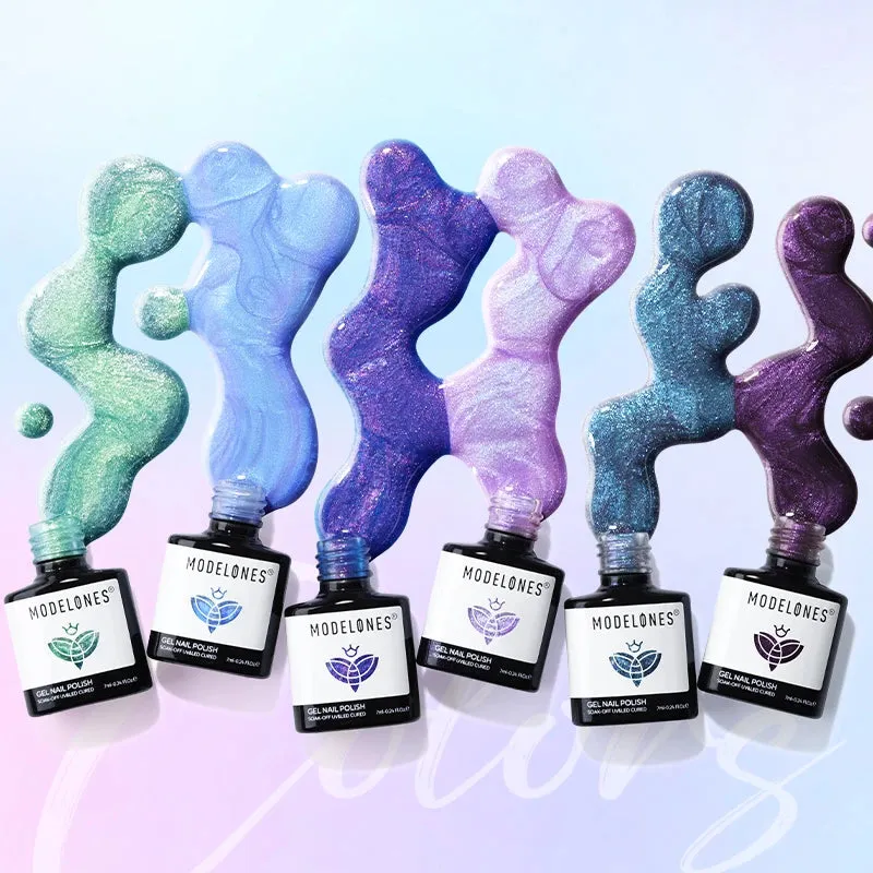 modelones Galaxy Dust gellack set 6-pack glitter