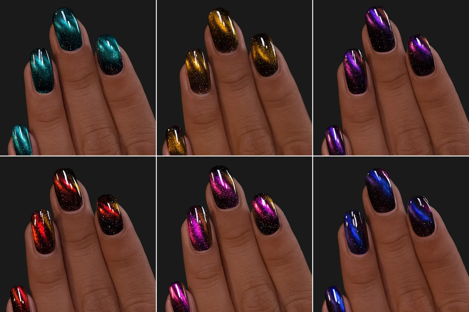 ILNP Nightlife nagellacksset 6-pack magnetiska