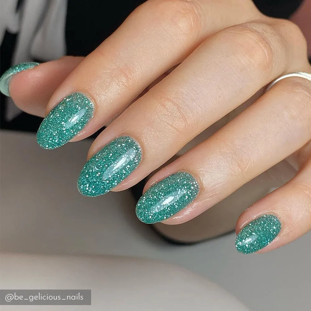 Iz Beauty Aqua nagelglitter 6g biologiskt nedbrytbart grönt