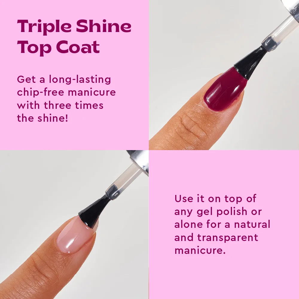 Le Mini Macaron Gel Shine top coat transparent glans