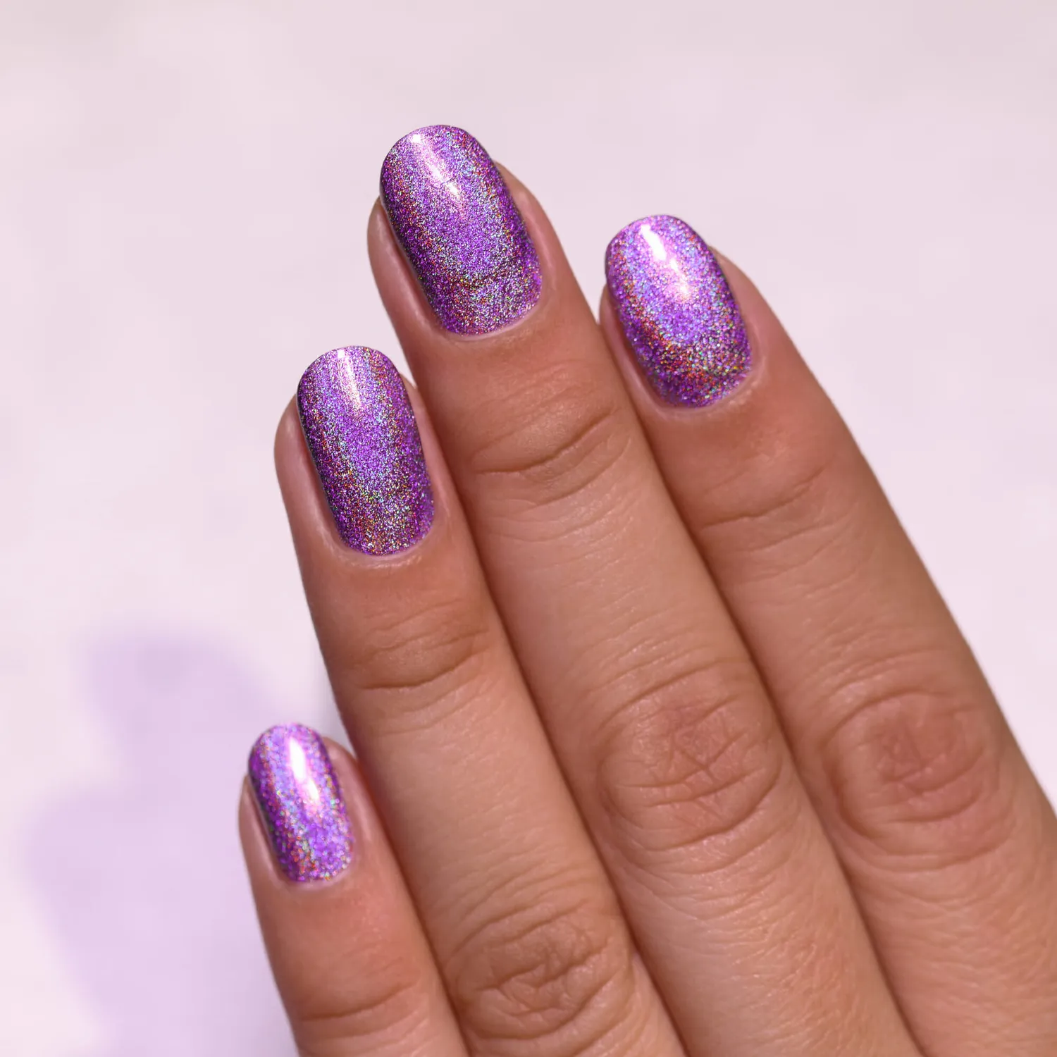 ILNP Ultra Holo Pick Me Up nagellack lila holografiskt