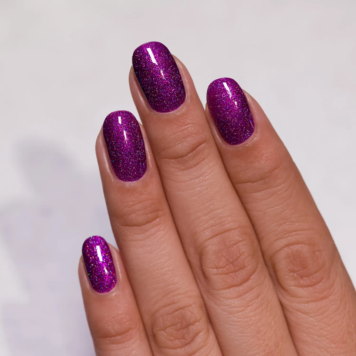 ILNP Zoe nagellack holografisk hallonlila