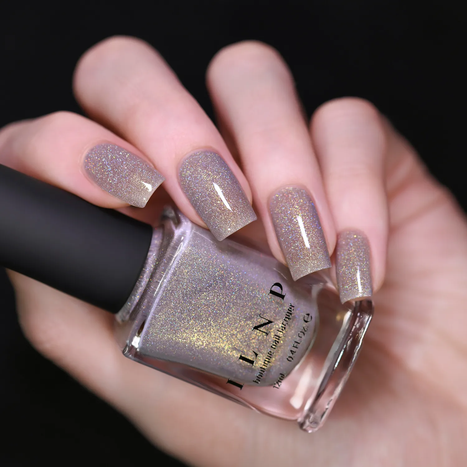 ILNP Ring Bearer nagellack holografisk taupe