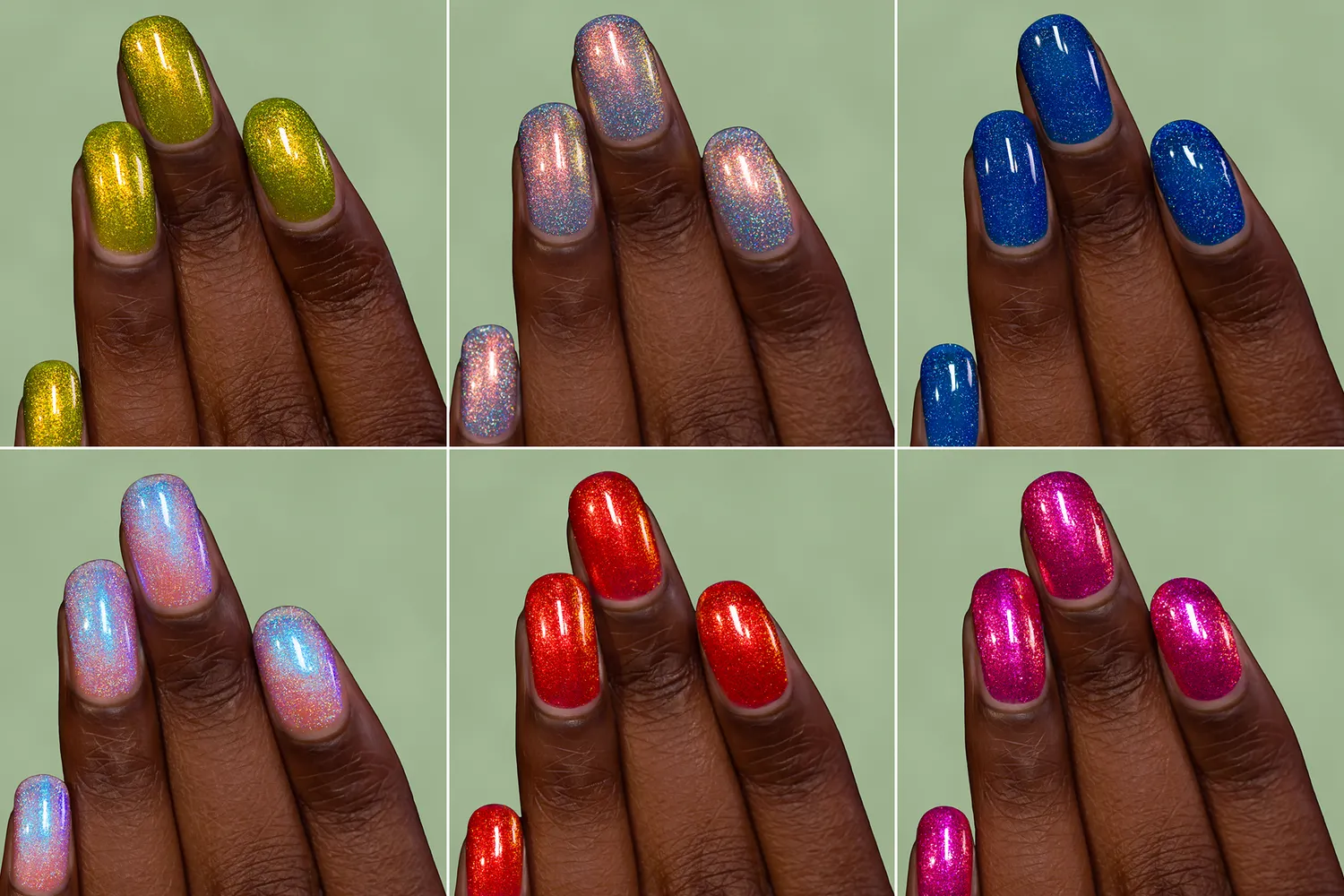 ILNP Wildflowers nagellack 6-pack skiftande skimmer