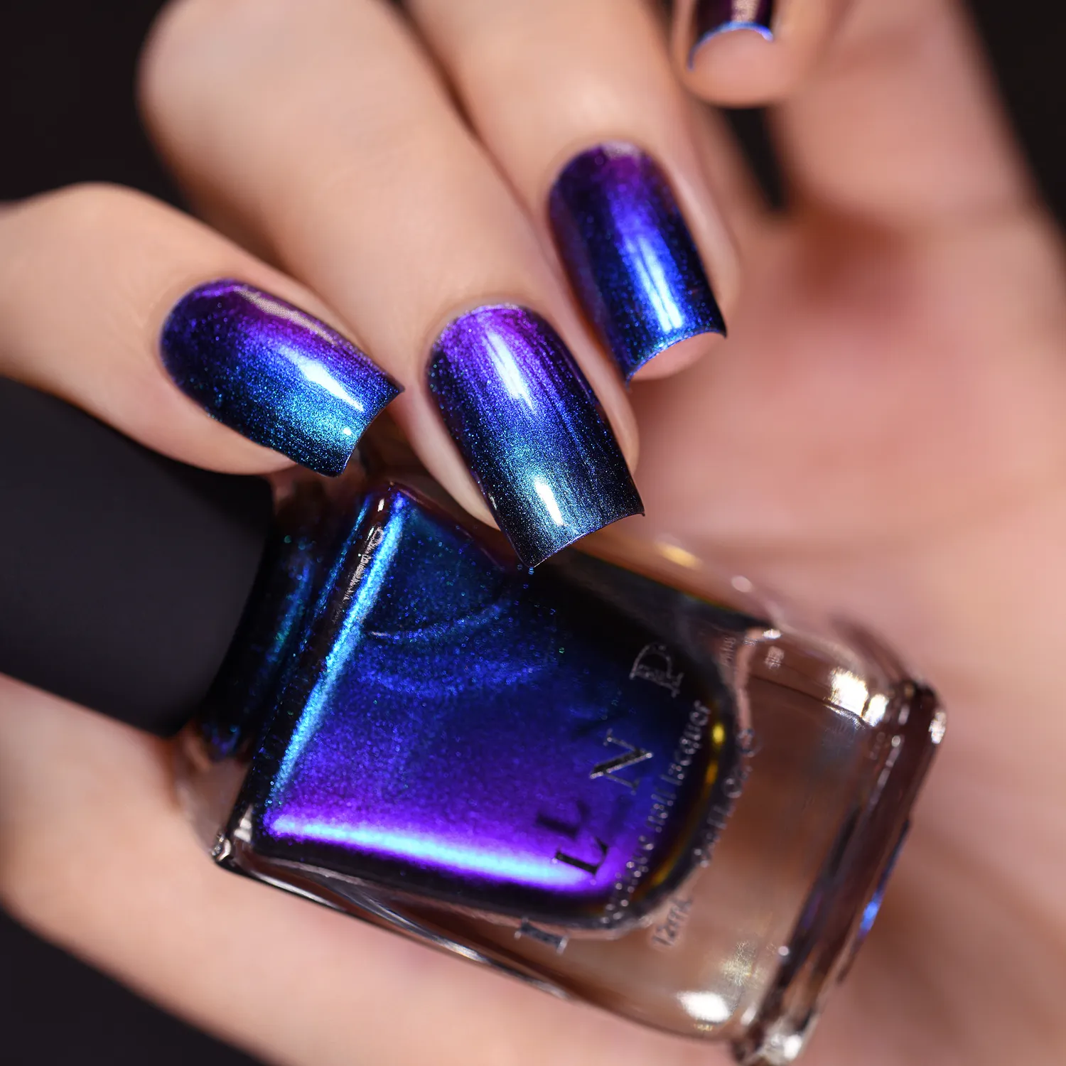 ILNP Shockwave nagellack blå-lila krom