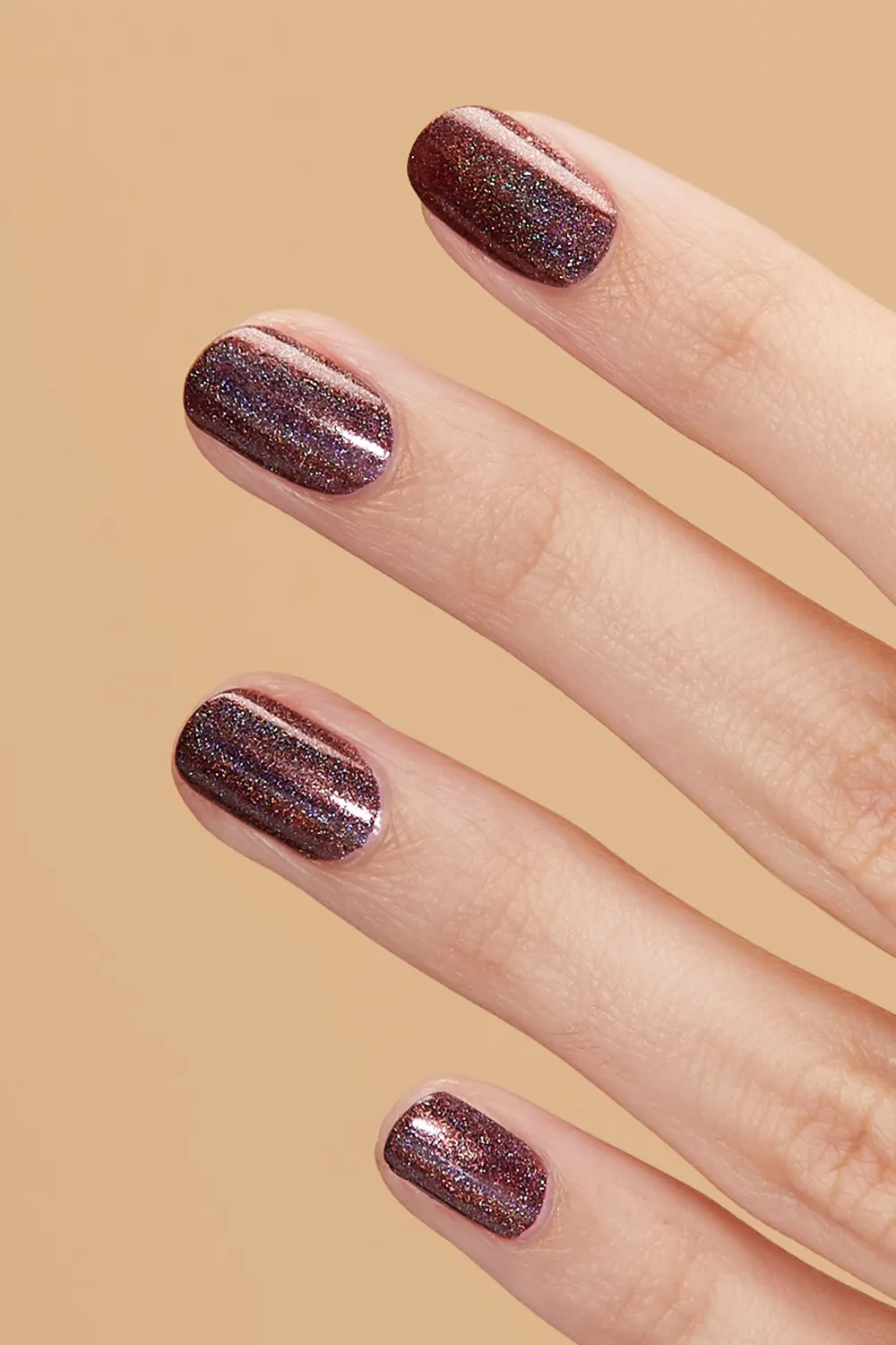 Cirque Colors Pony Up nagellack mörkbrun holografisk