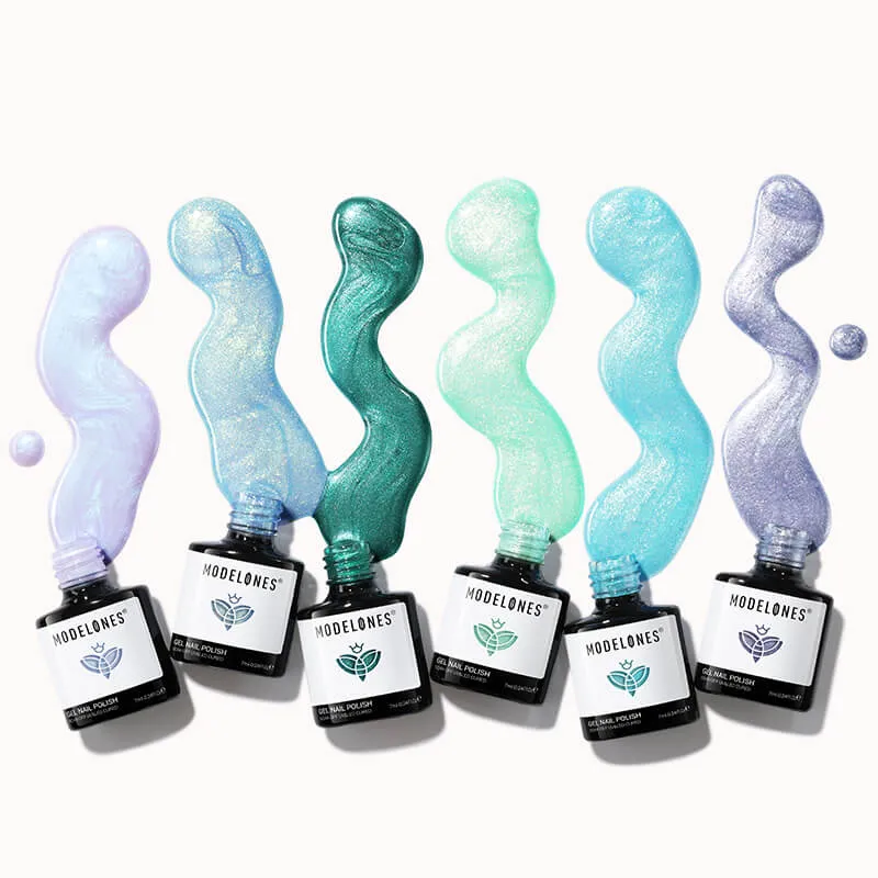 Modelones Misty Shadow gellack 6-pack cat eye grå