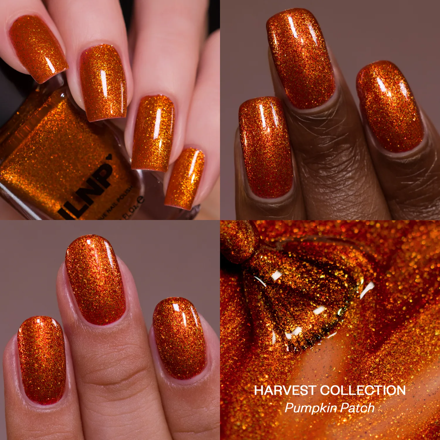 ILNP Harvest Pumpkin Patch nagellack shimmer orange