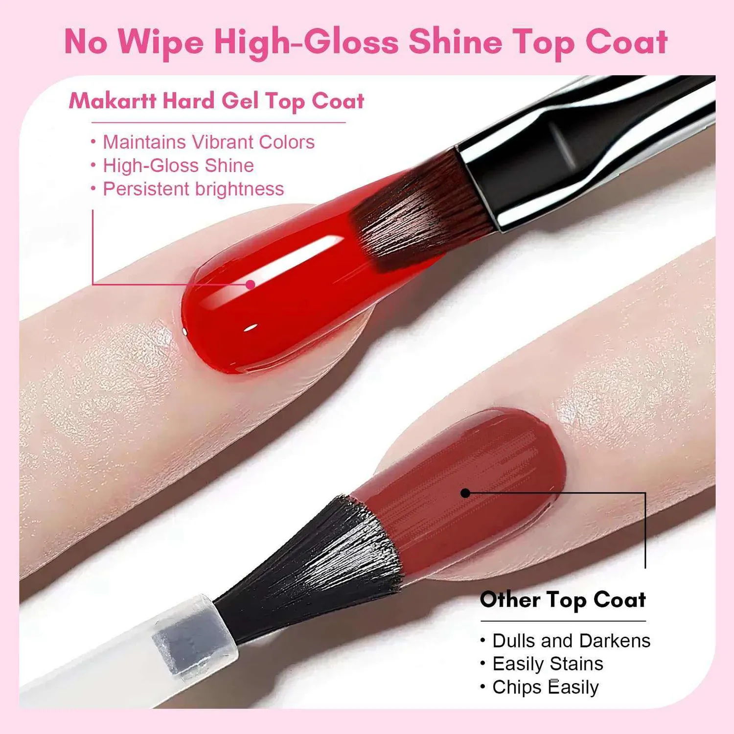 Makartt 3-in-1 Hard Gel Top Coat gel topplack