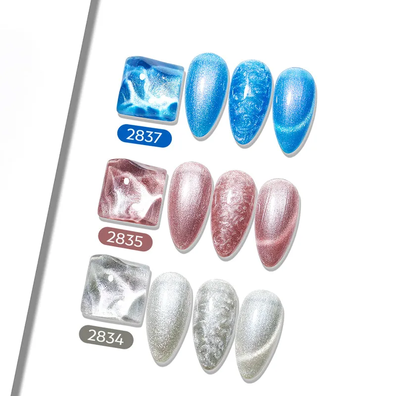Modelones Lunar Whorl gellack set 6 färger cat eye