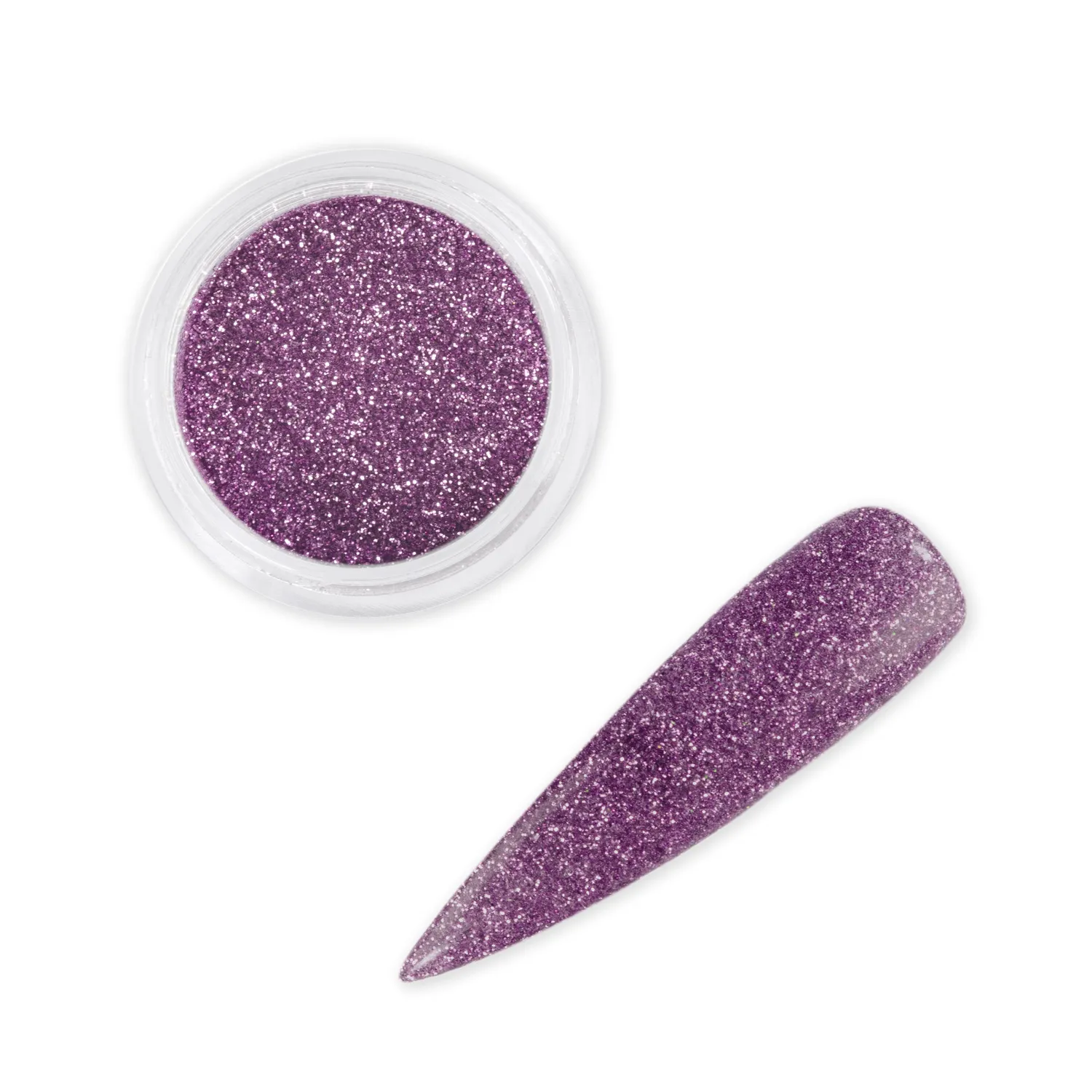 IZ Beauty Lilac nagelglitter 6g ljuslila fint