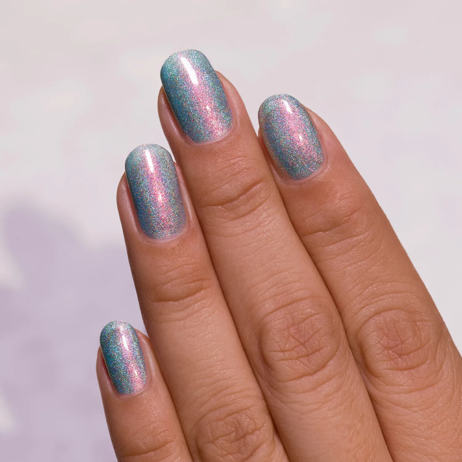 ILNP Summer Lovin nagellack pastellteal med rosa holo