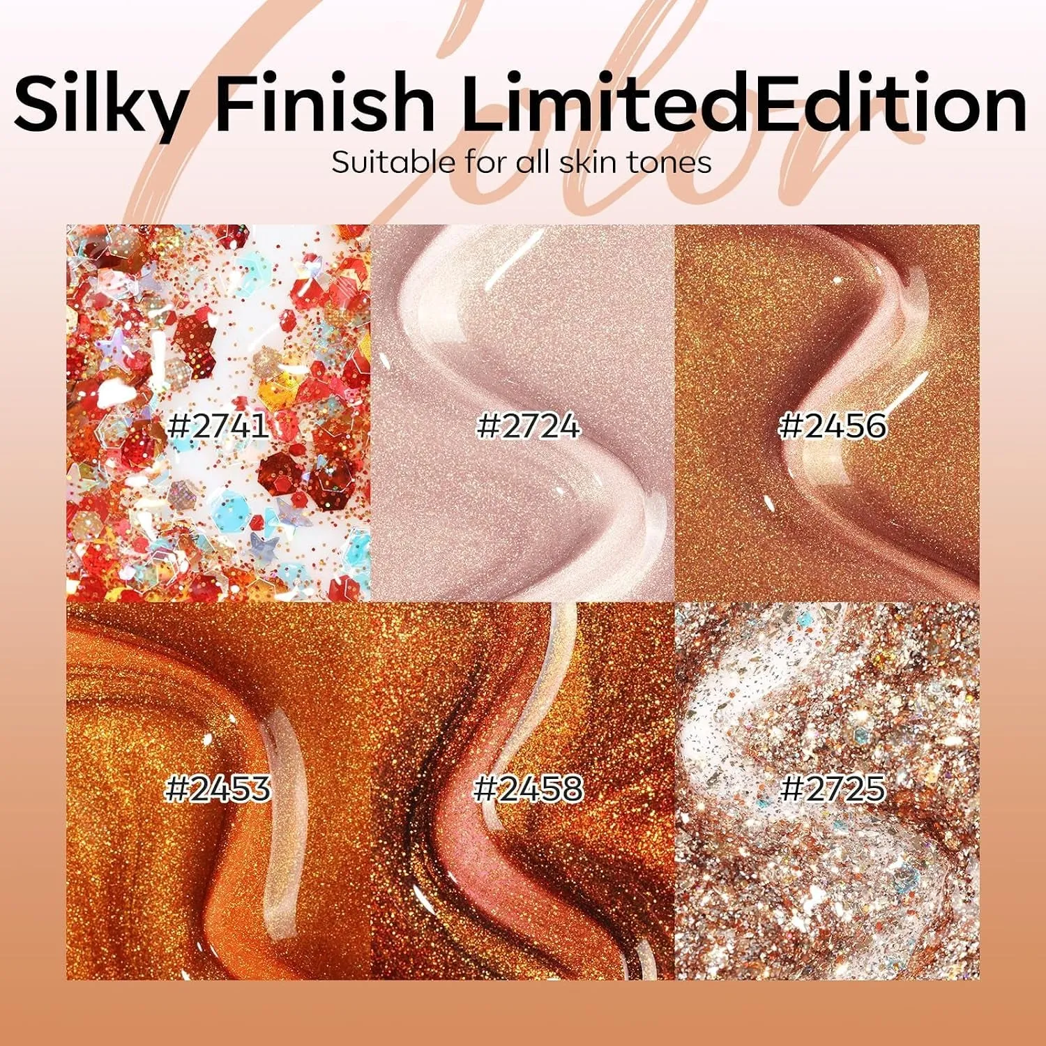 Modelones Maple Confetti gellack 6-pack glitter