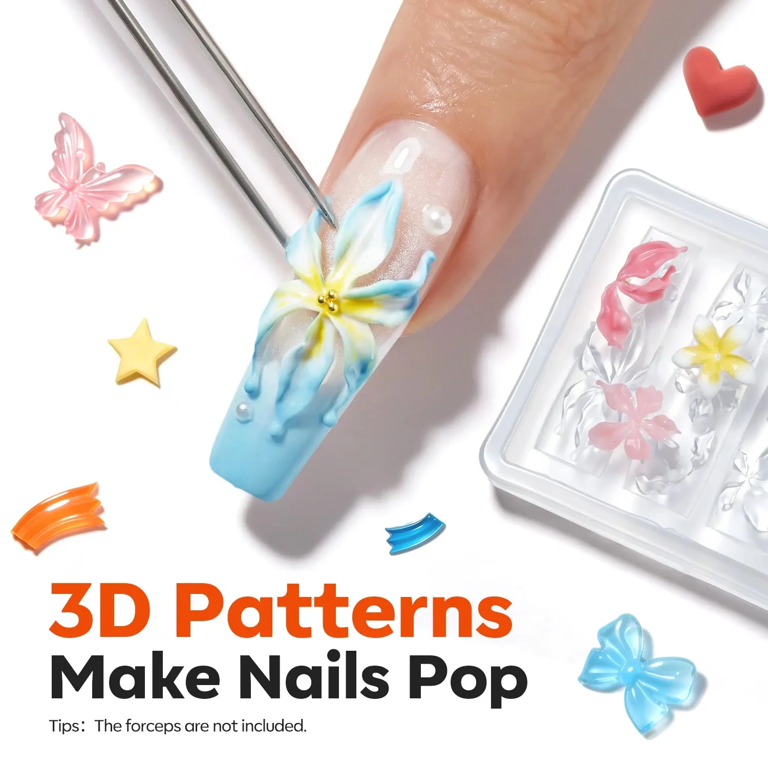 Modelones Quiet Dawn 3D silikonform nagelkonst