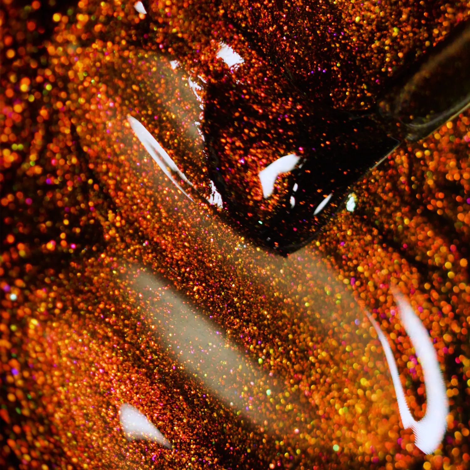 ILNP Buried Alive nagellack orange skimmer brun