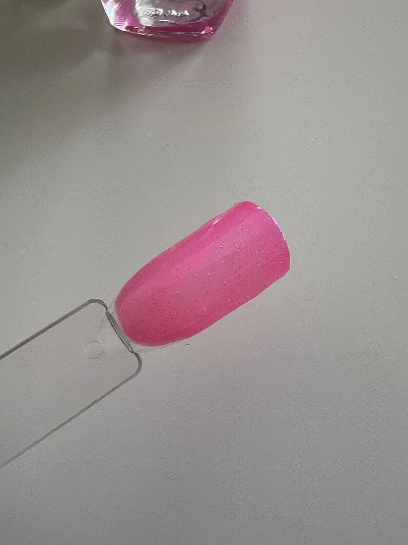Cirque Colors Flamingo nagellack neonrosa blått skimmer