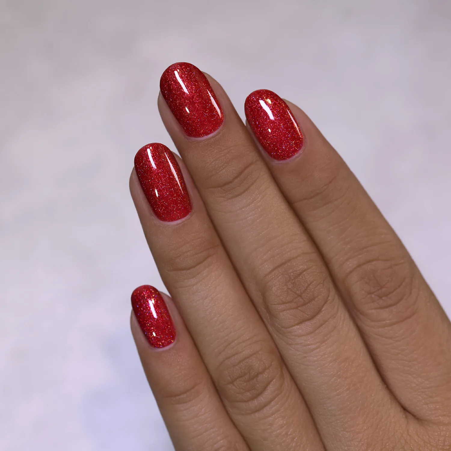 ILNP Stopping Traffic holografiskt nagellack röd