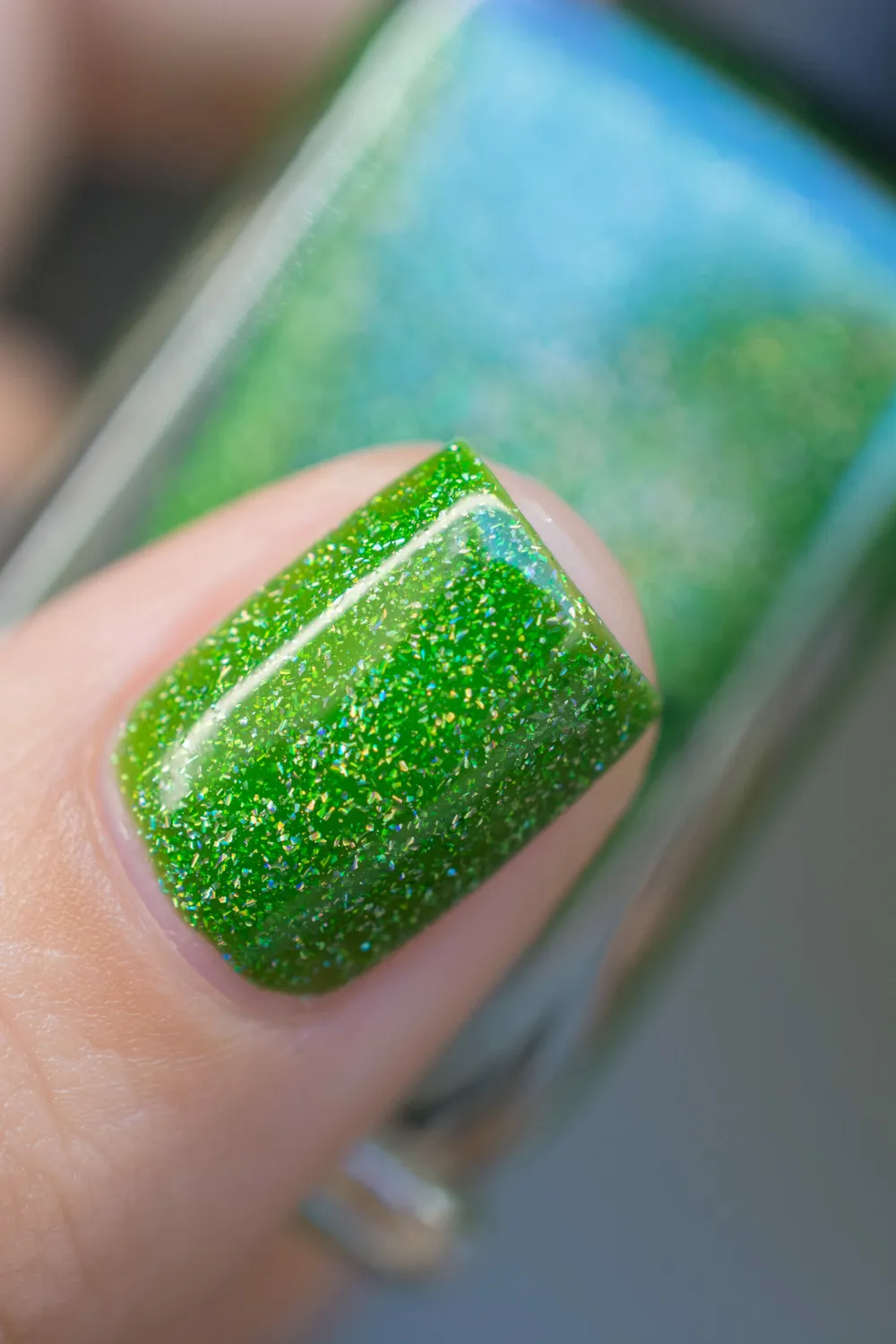 ILNP Someday nagellack limegrön holografisk