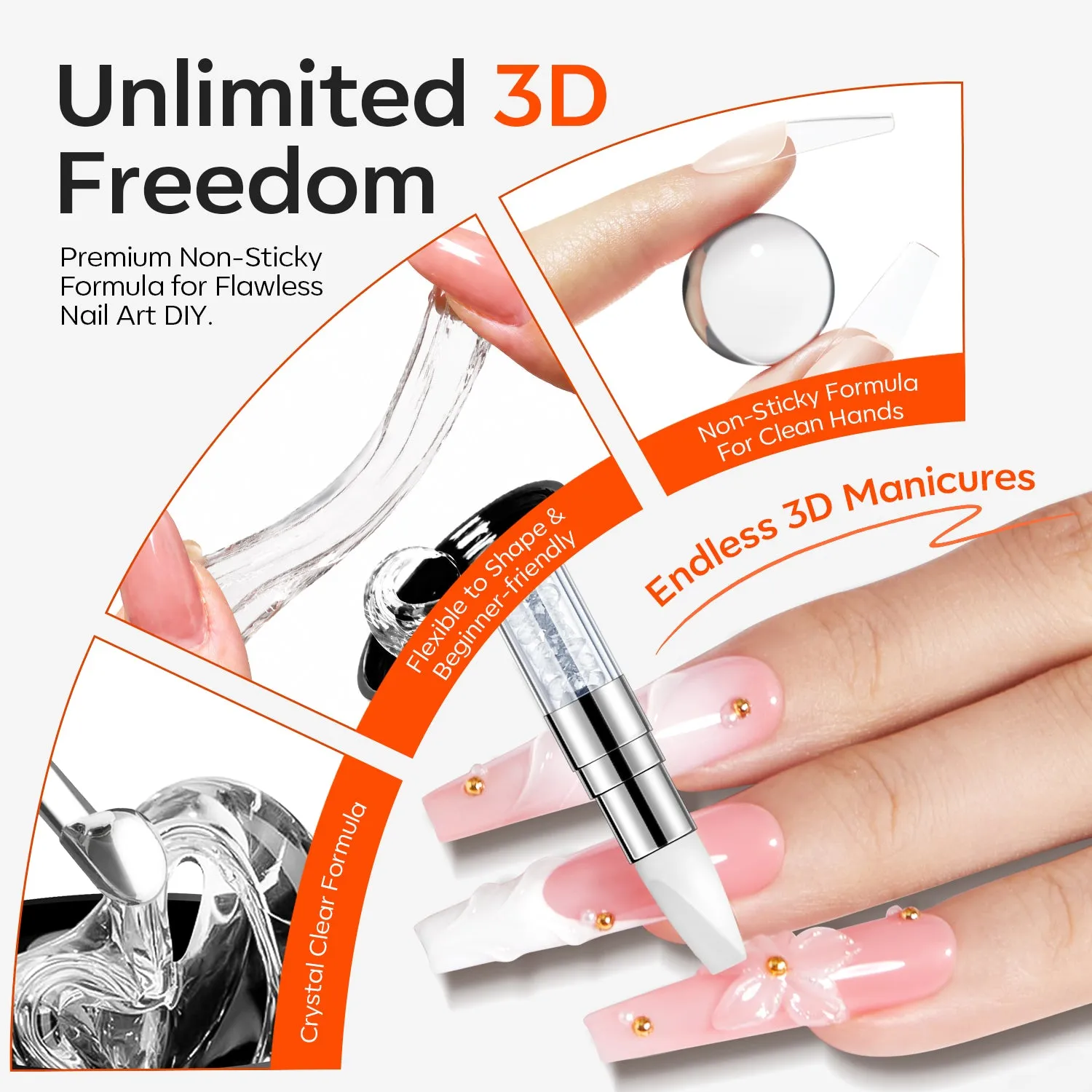 Modelones Solid Builder Gel 15g transparent byggel