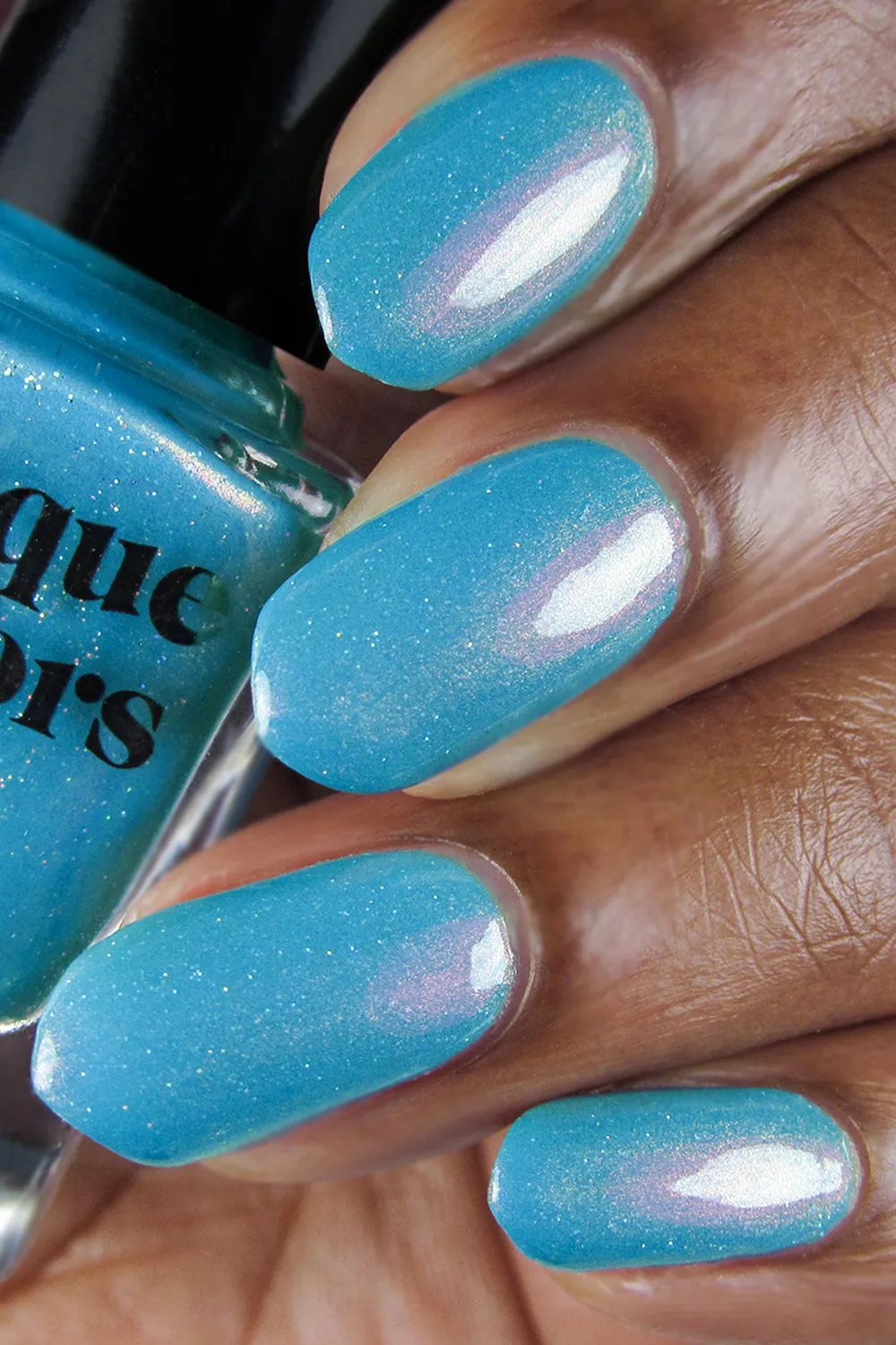 Cirque Colors Palm Springs nagellack cyanblått shimmer