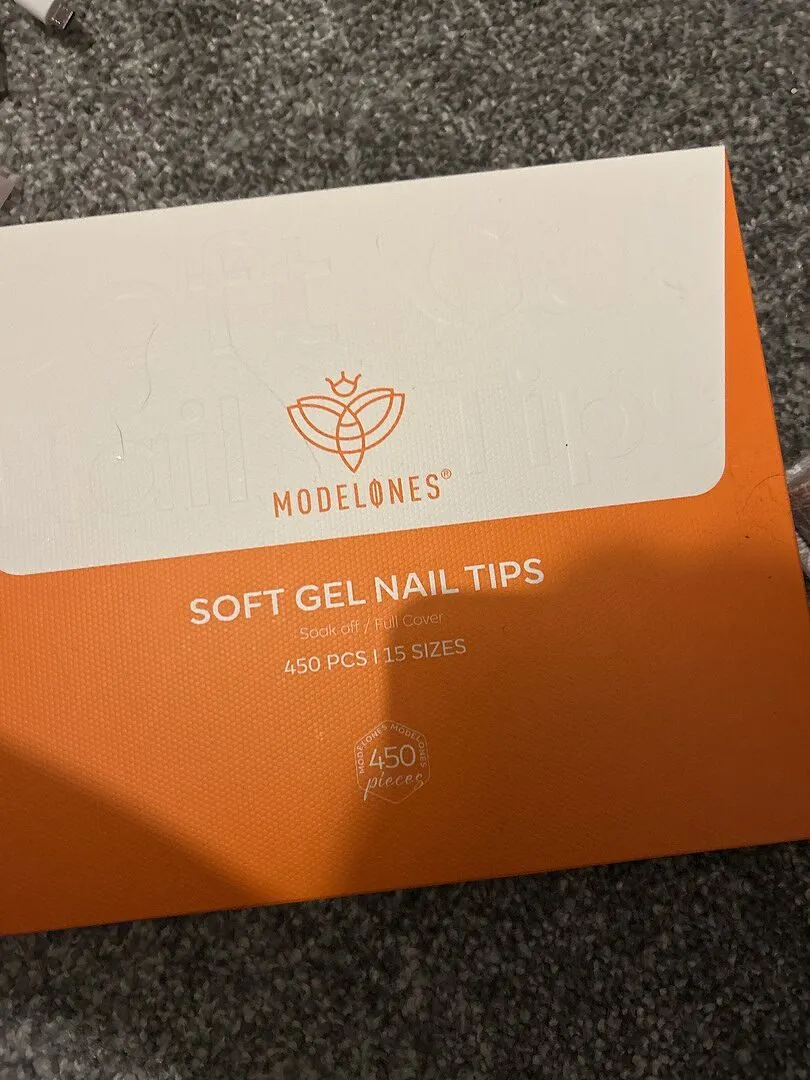 modelones Square nagelkit 500-pack tippar gel lampa
