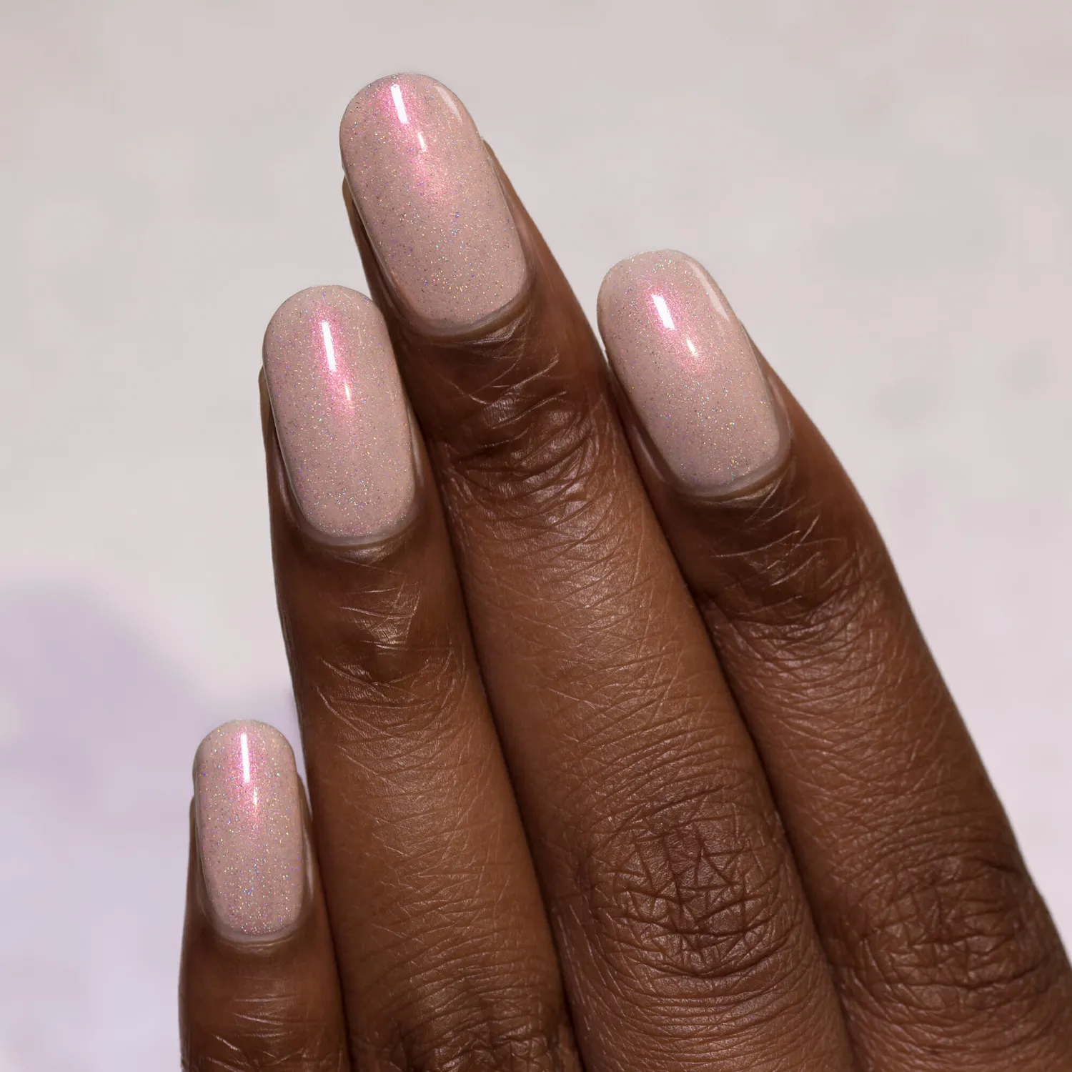 ILNP Secret Society nagellack holografiskt beige