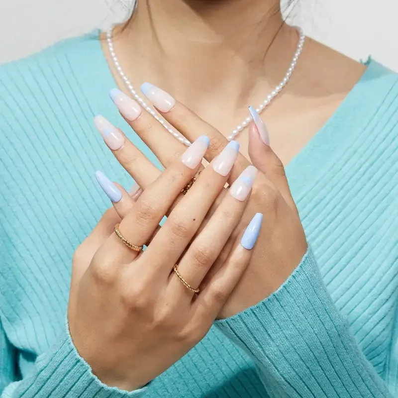 Modelones Snowman nagellack 6-pack blå kräm