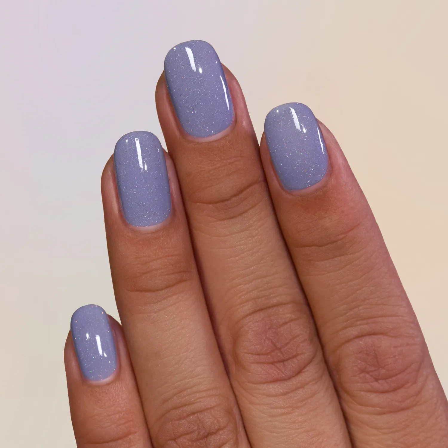 ILNP Scrunchie nagellack dammig lavendel holo