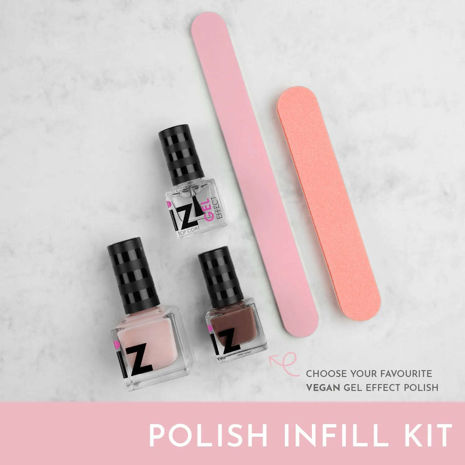 Iz Beauty Nail Polish Infill Kit nagelkit för utväxt