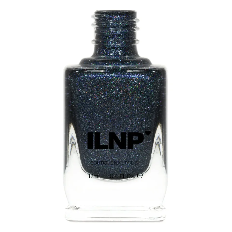 ILNP Skyline nagellack mörkblått holo