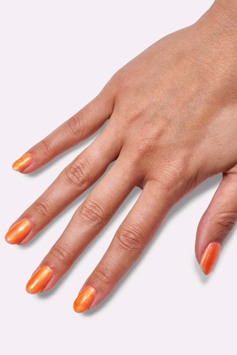 Le Mini Macaron Sun Beam gellack persika skimrande