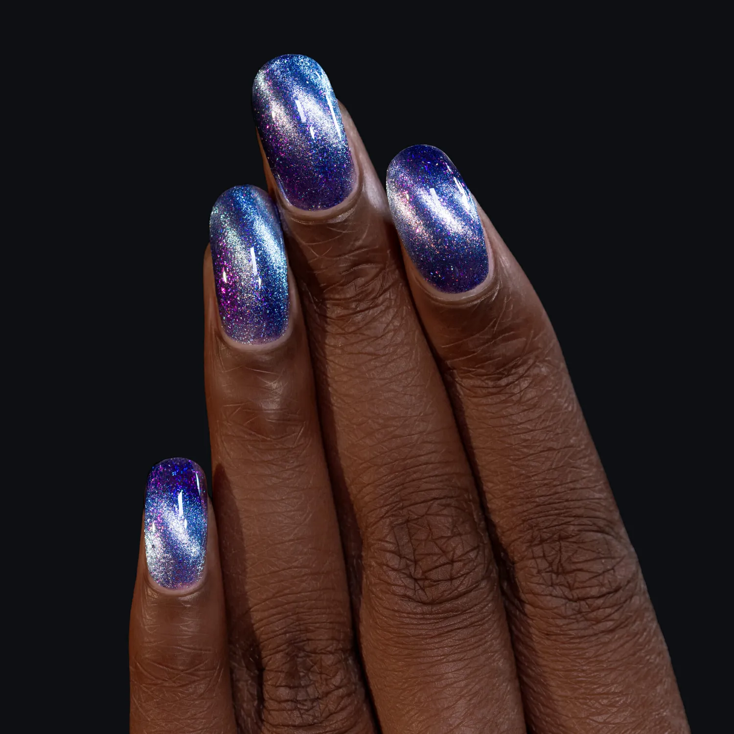 ILNP Cosmos Shooting Star nagellack magnetiskt blå