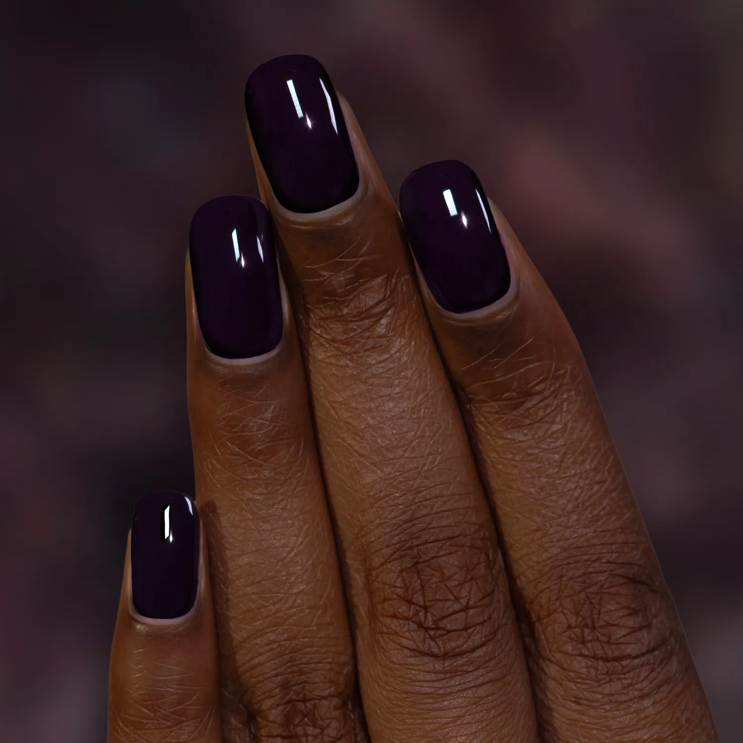ILNP Nightshade nagellack mörk aubergine jelly