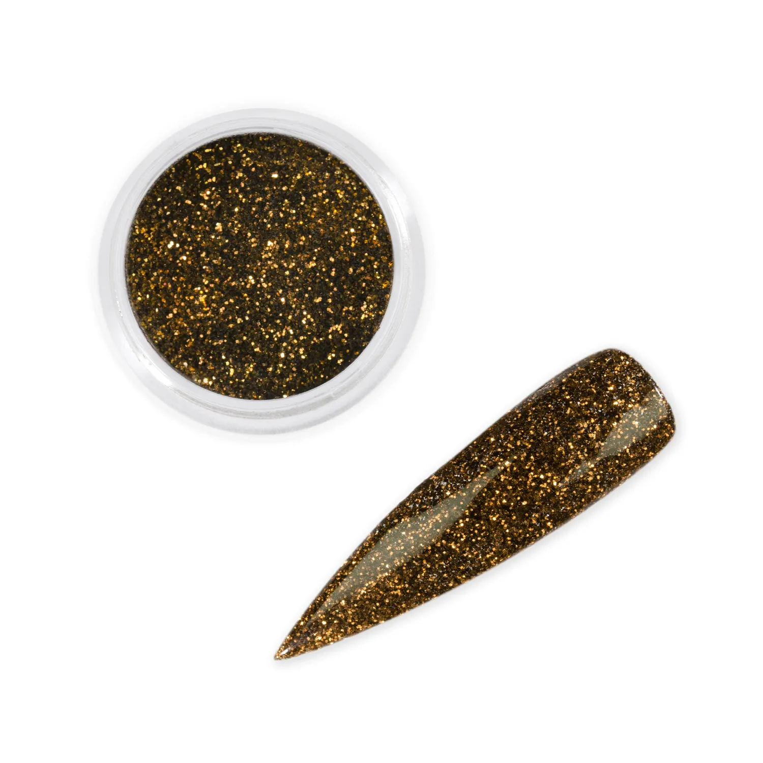 Iz Beauty Bear Brown nagelglitter varmbrun 6 g