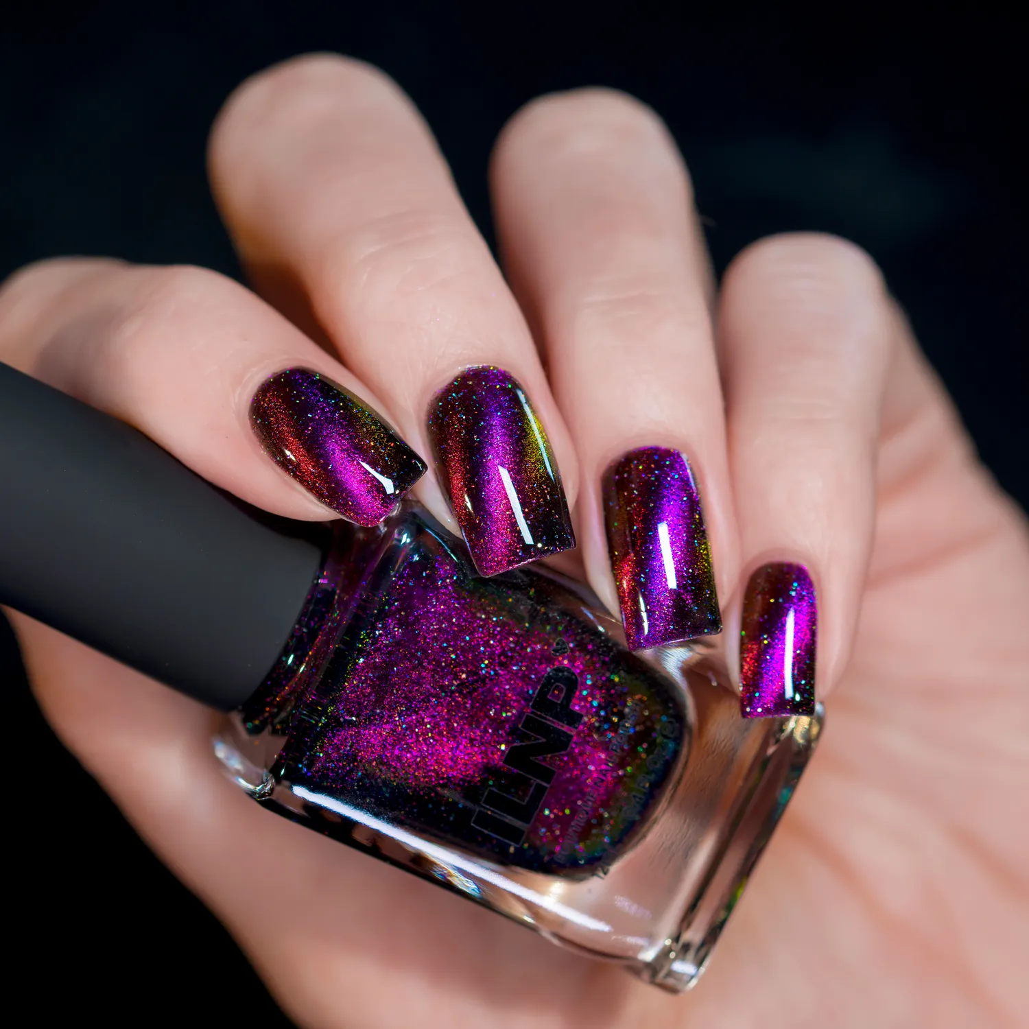 ILNP Nightlife Jet Setter nagellack magnetisk svart rosa