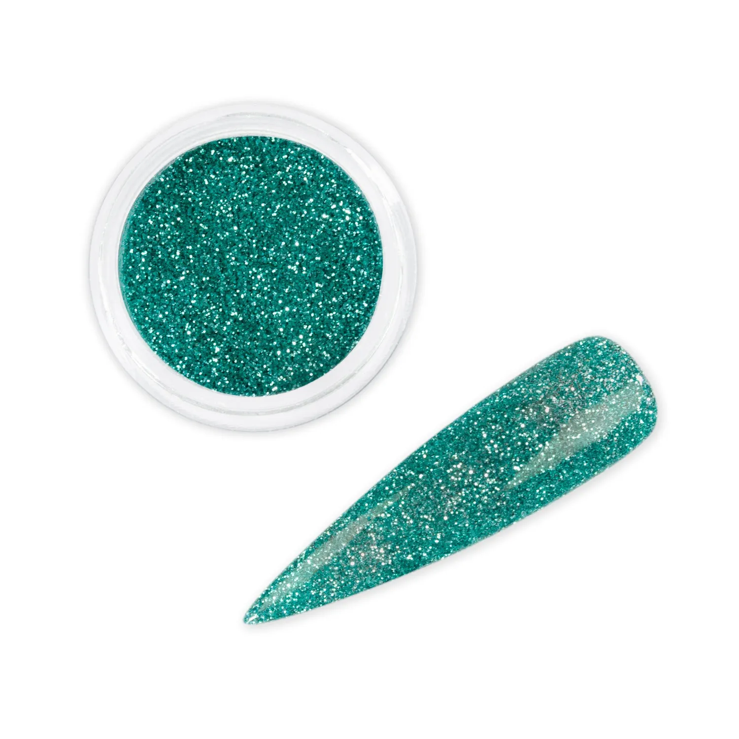 Iz Beauty Aqua nagelglitter 6g biologiskt nedbrytbart grönt