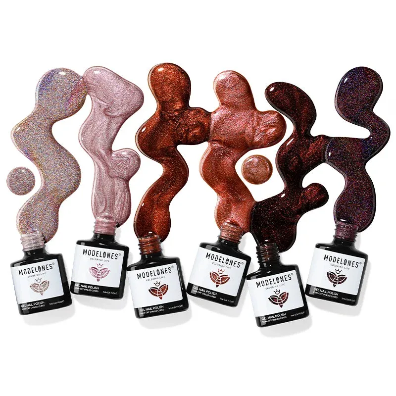 Modelones Nebula in Fall gellack 6 färger shimmer