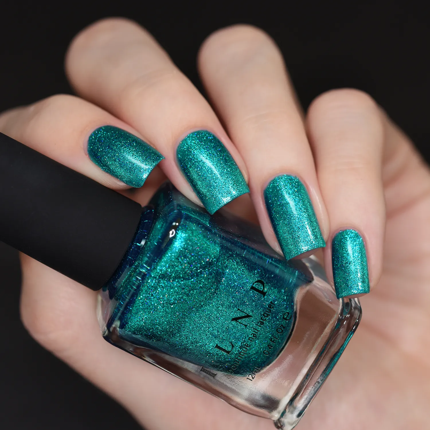 ILNP No Days Off nagellack teal holografiskt