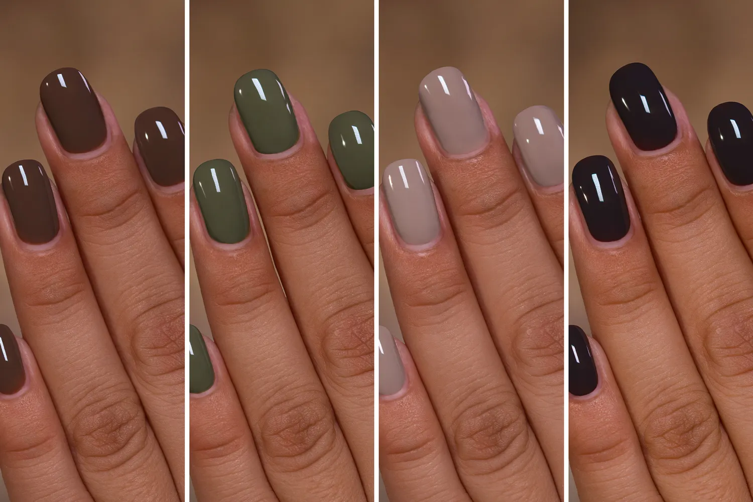 ILNP Campground nagellacksset 4-pack jordiga kräm