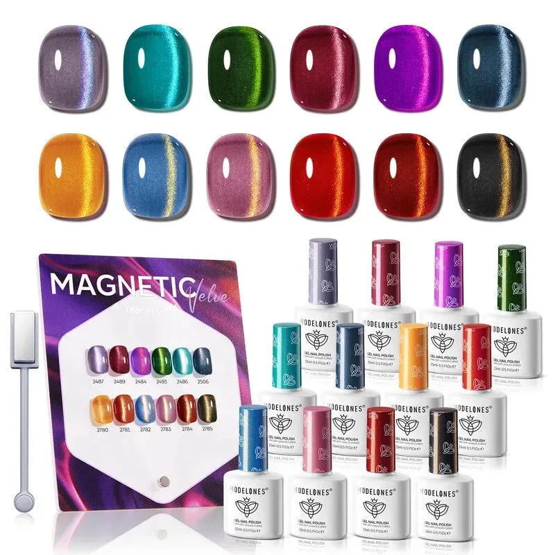 Modelones Spring Rhapsody cat eye gellack 12-pack 15 ml HEMA-fri