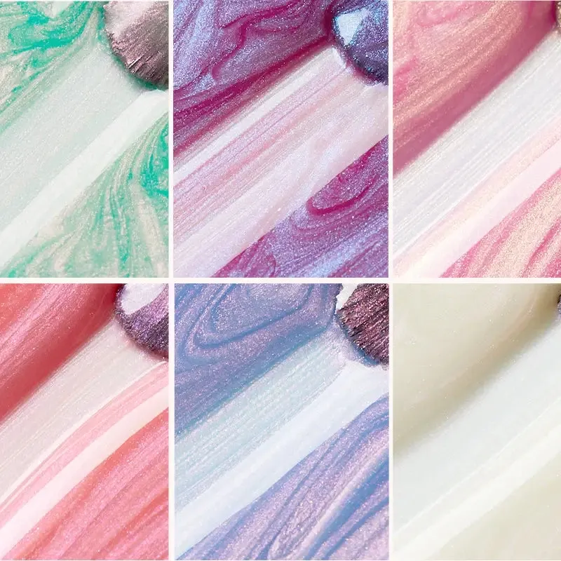 Modelones Bubble Fantasy nagellackset 6-pack – rosa-lila shimmer