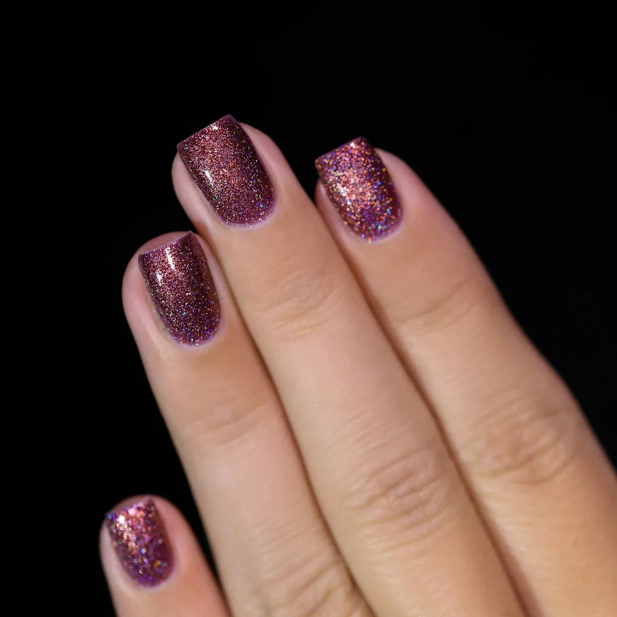 ILNP Bloodline nagellack marsala holografisk