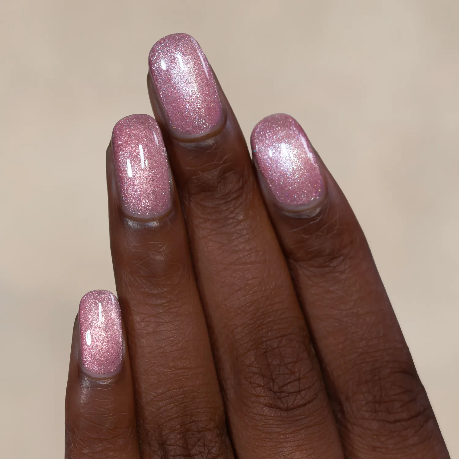 ILNP Pink Suede Velvet nagellack rosa magnetiskt